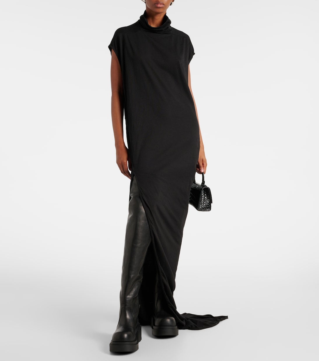 Wader leather over-the-knee boots | Rick Owens