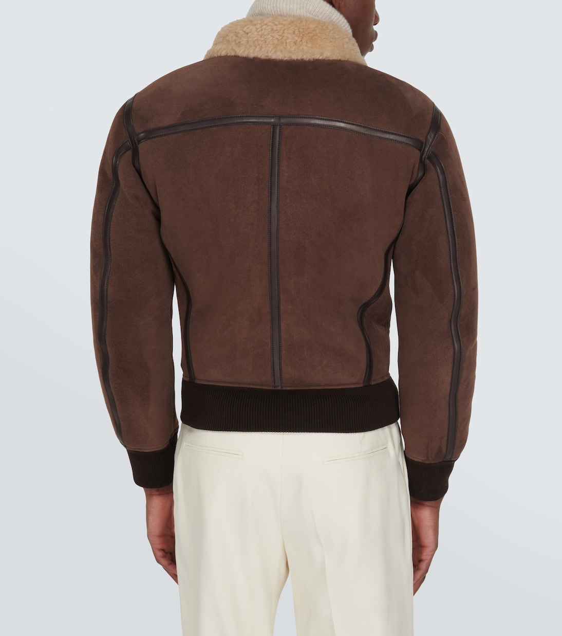 Giacca in pelle con shearling | Tom Ford