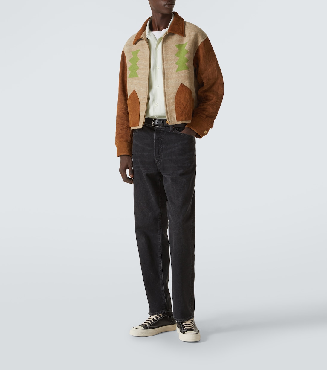 Jacke Stanza mit Veloursleder | Visvim