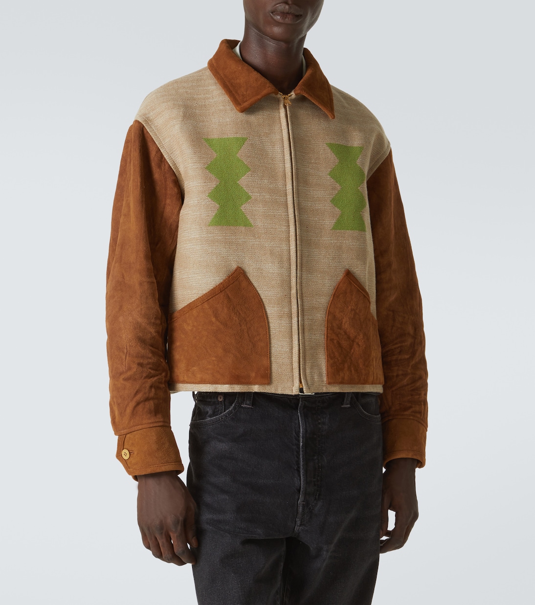 Jacke Stanza mit Veloursleder | Visvim