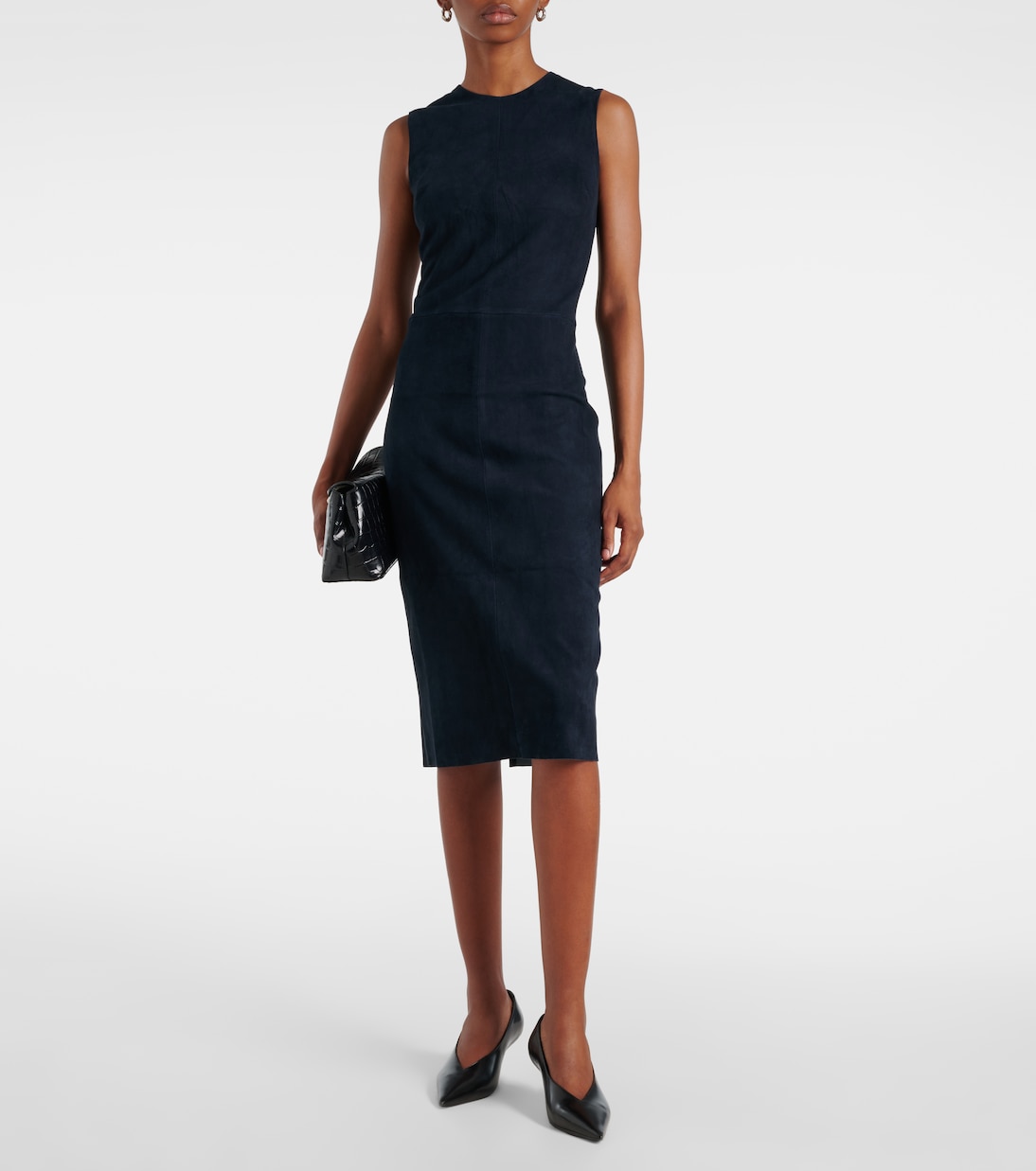 Midikleid Eva aus Veloursleder | Stouls