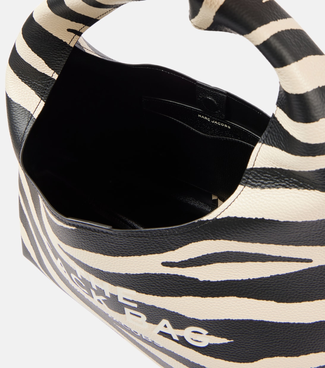 The Sack zebra-print leather shoulder bag | Marc Jacobs