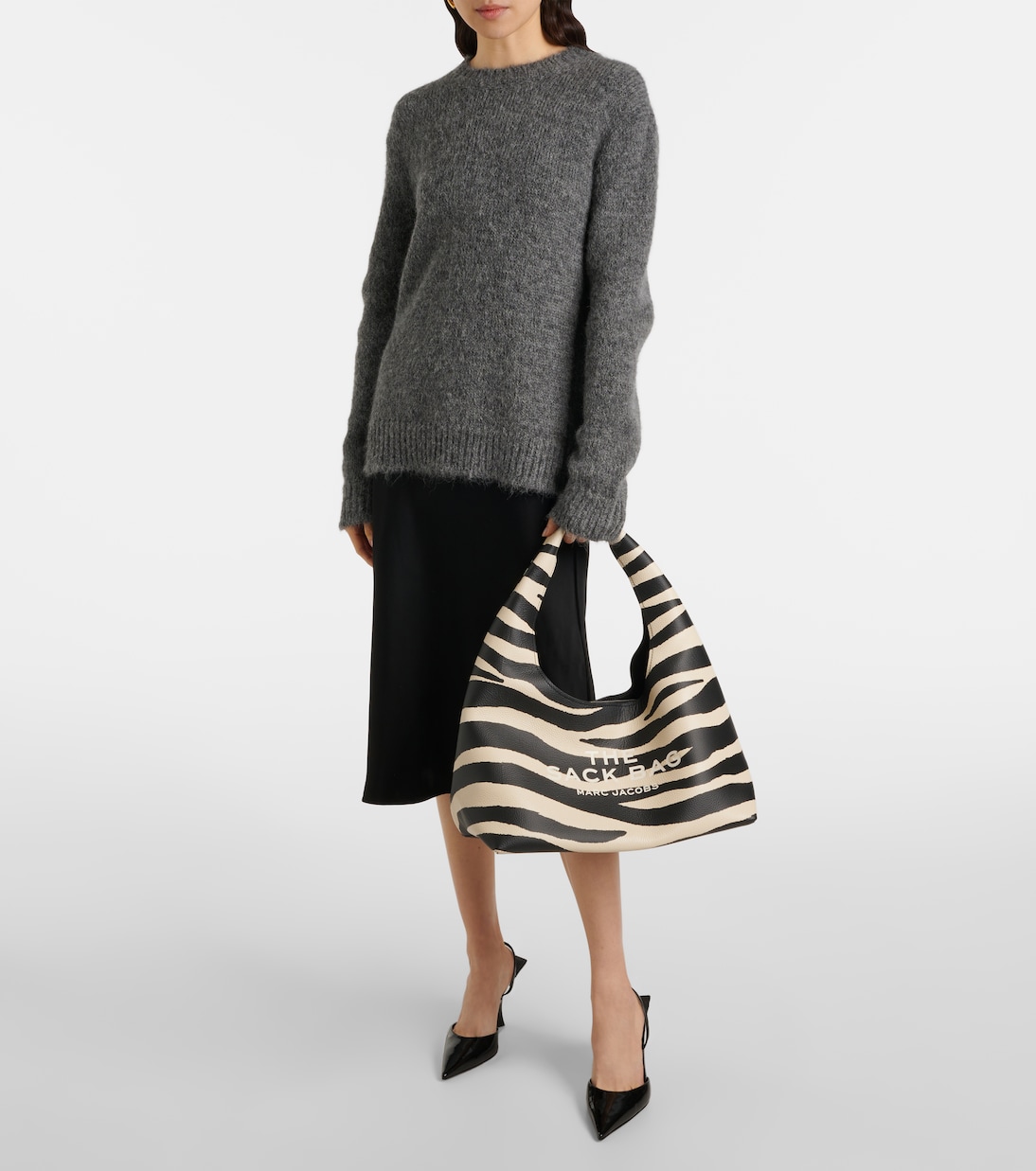 The Sack zebra-print leather shoulder bag | Marc Jacobs