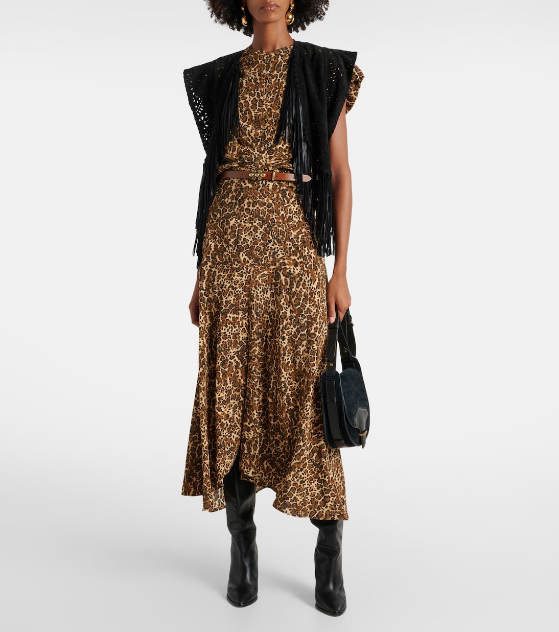 Tullya leopard-print silk-blend top | Isabel Marant