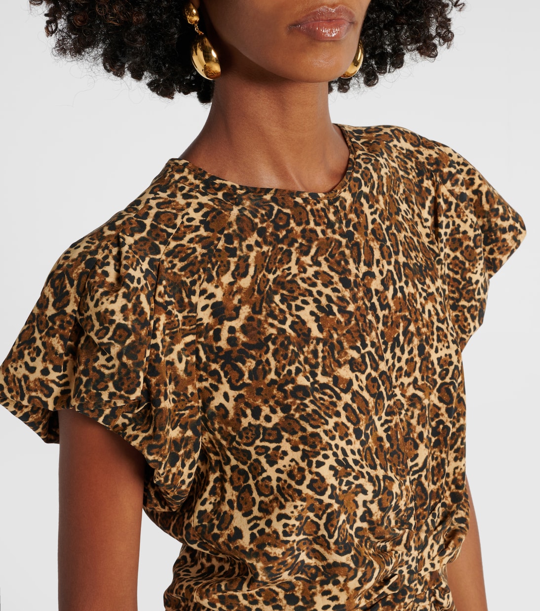 Tullya leopard-print silk-blend top | Isabel Marant