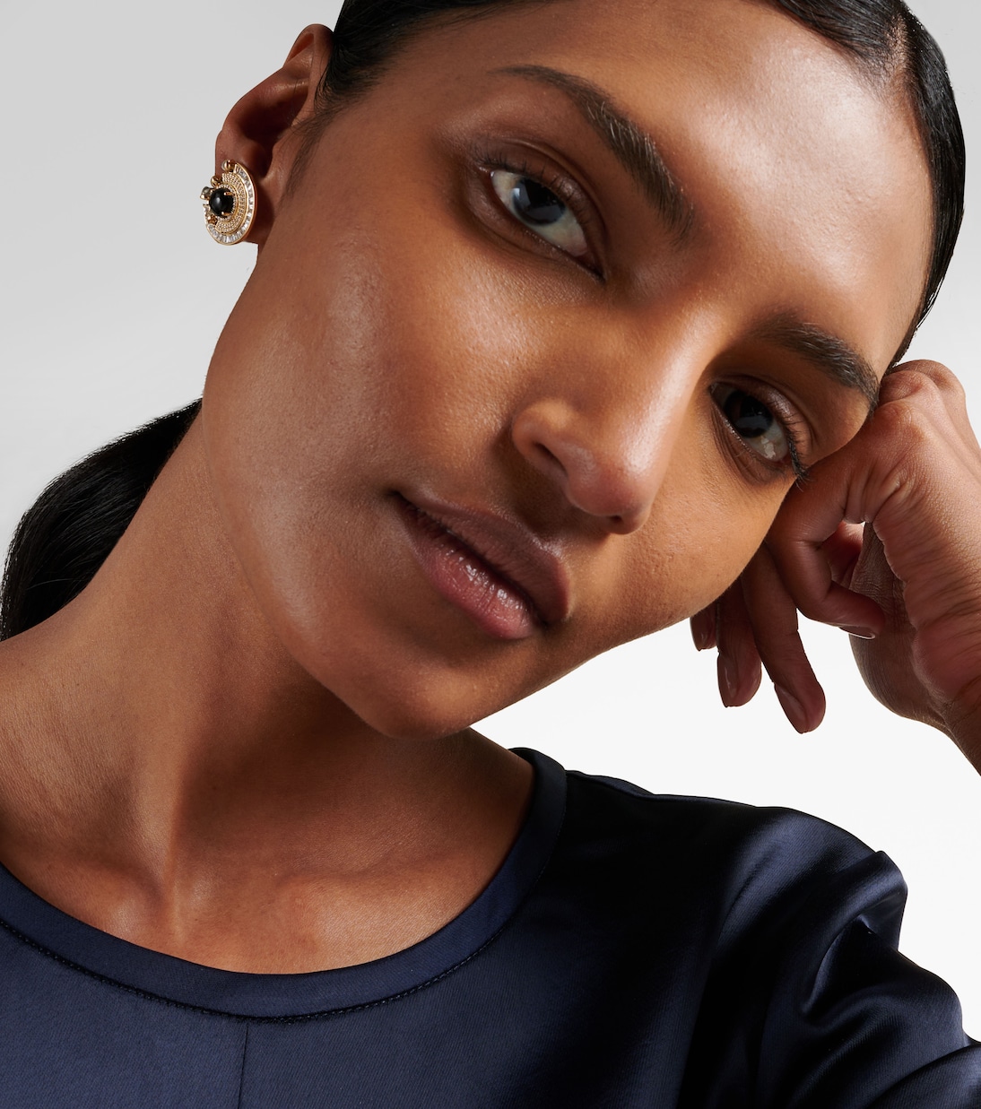 Orecchini Chakra in oro 18kt con pietre preziose | Ananya