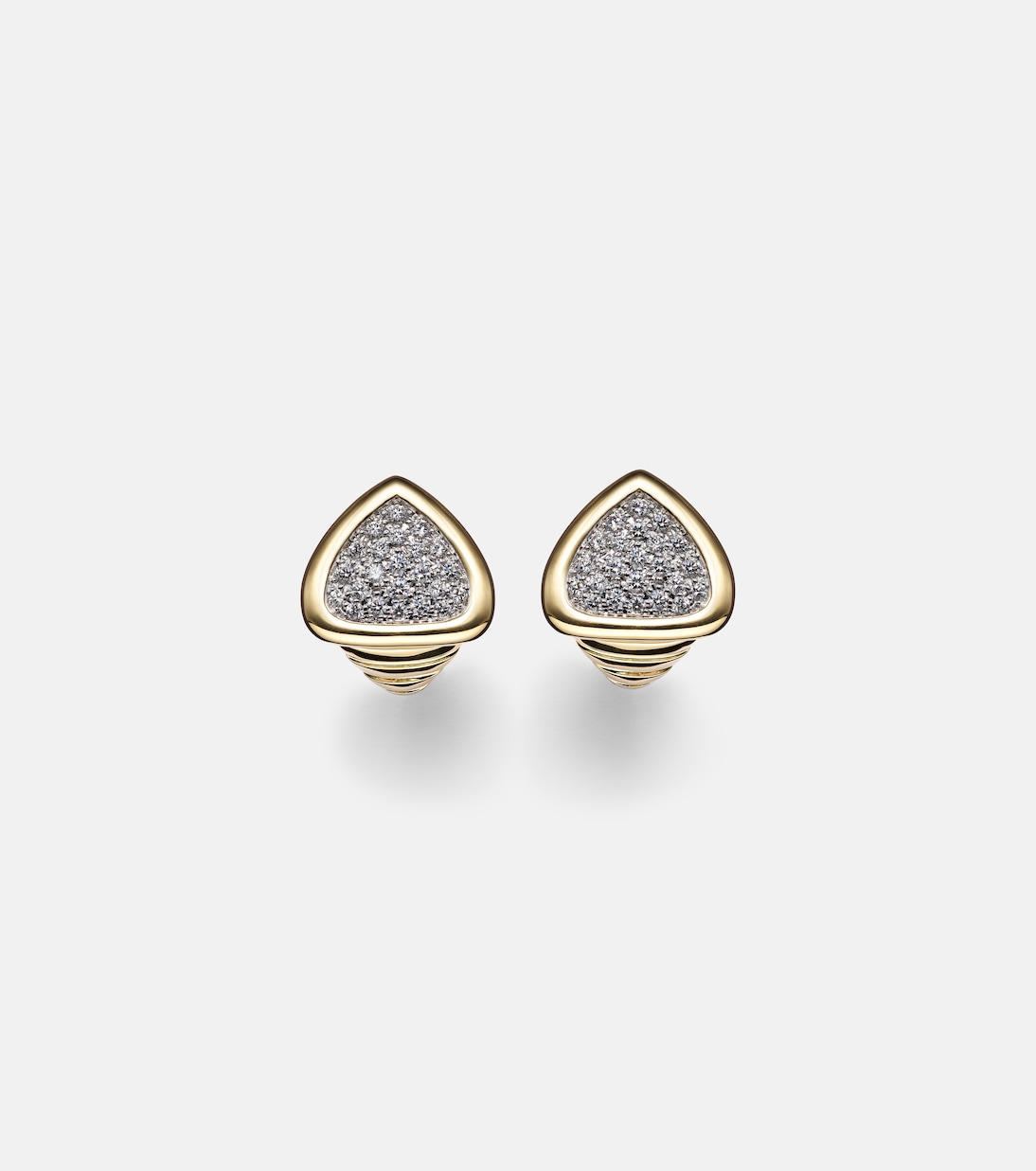 Boucles d'oreilles Trisola en or 18 ct et diamants | Marina B
