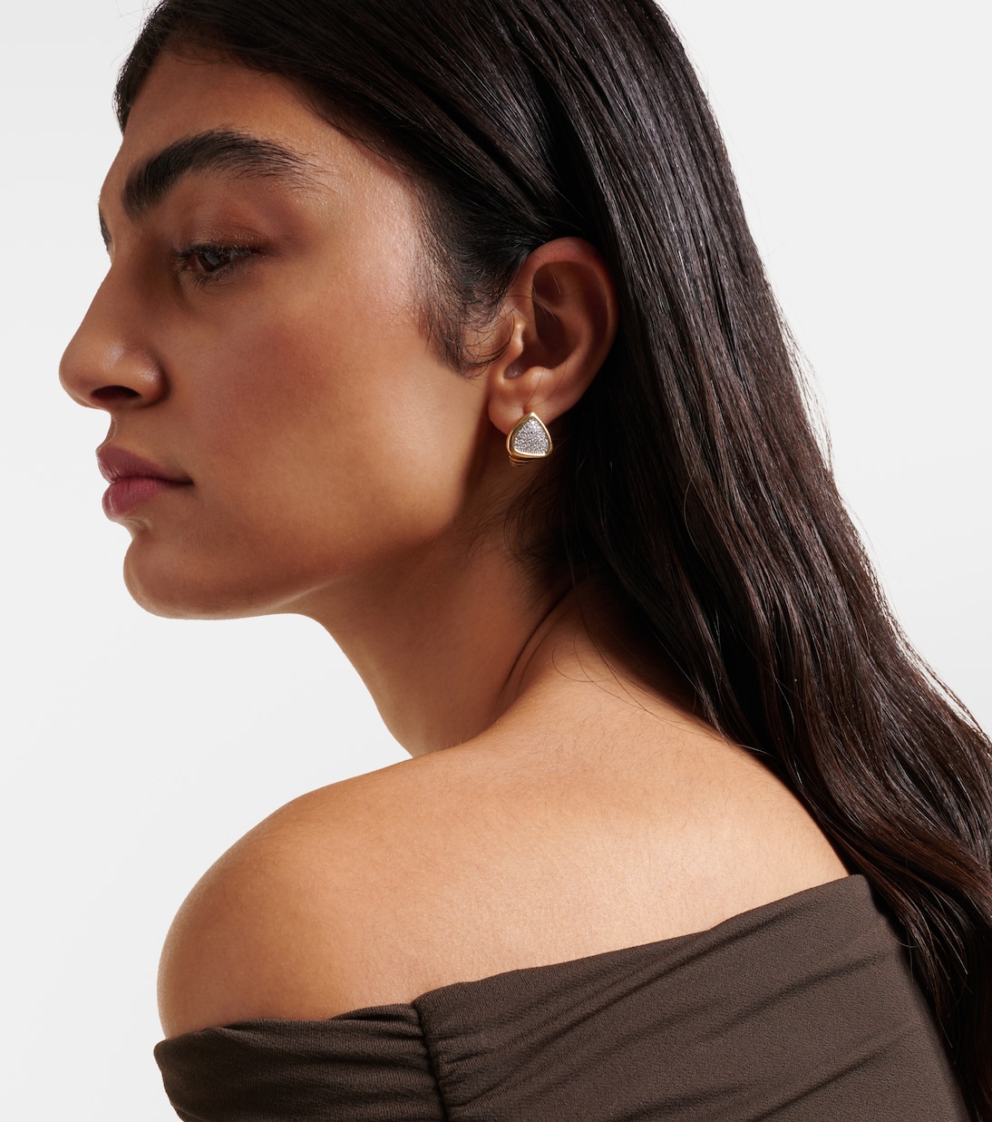 Boucles d'oreilles Trisola en or 18 ct et diamants | Marina B