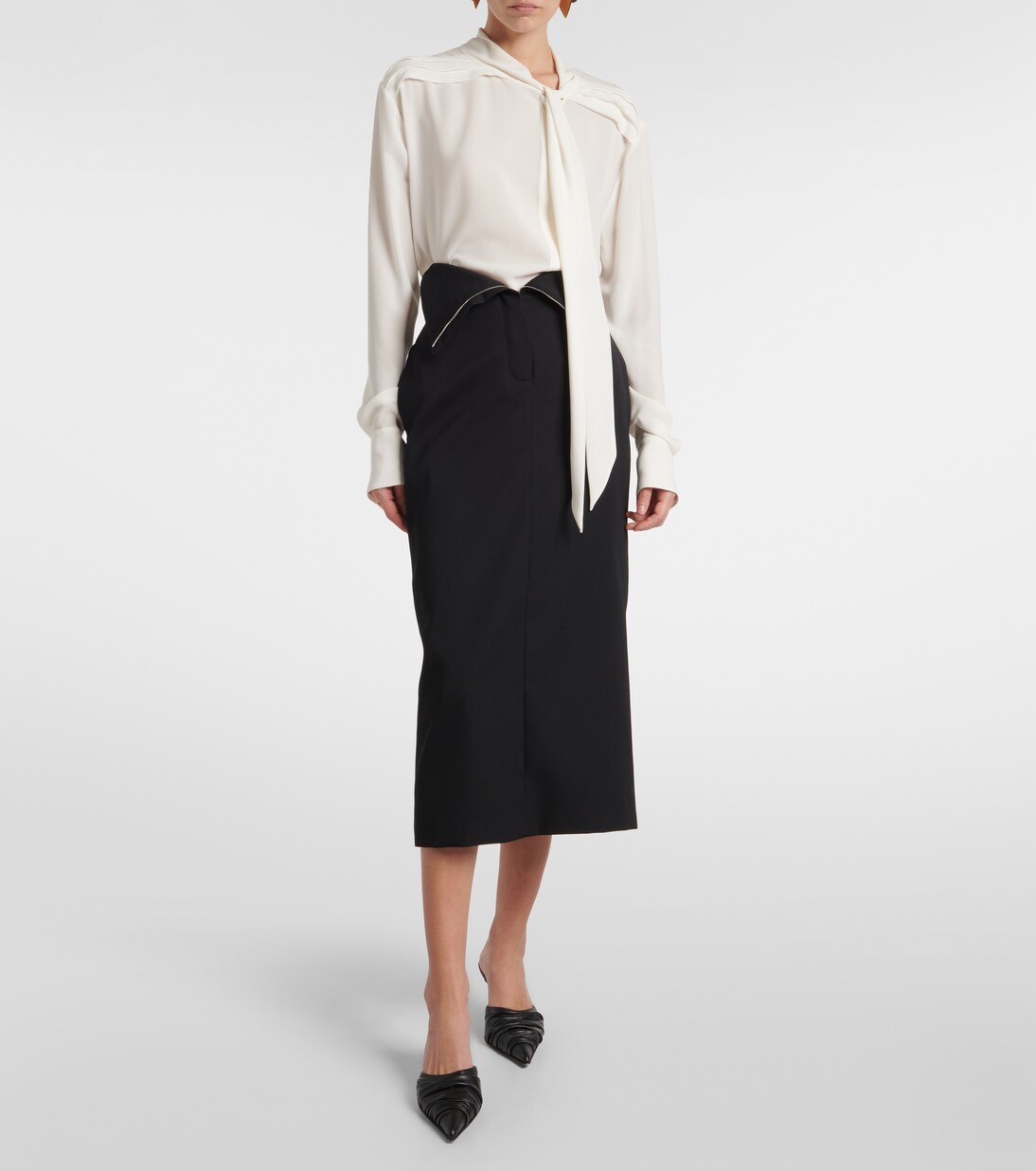 Schluppenbluse aus Seide | McQueen