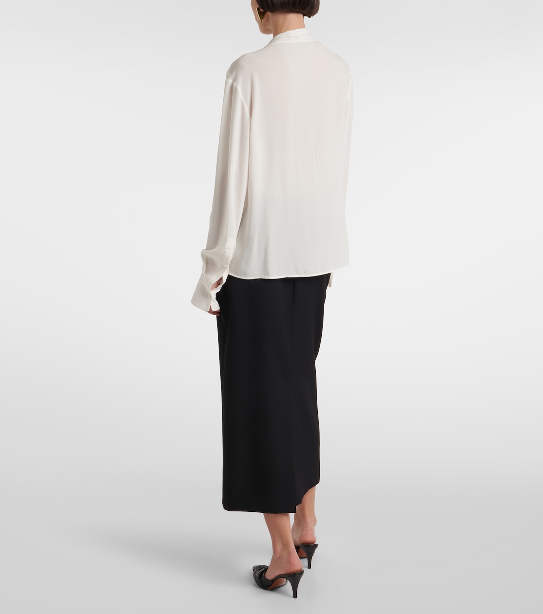 Schluppenbluse aus Seide | McQueen