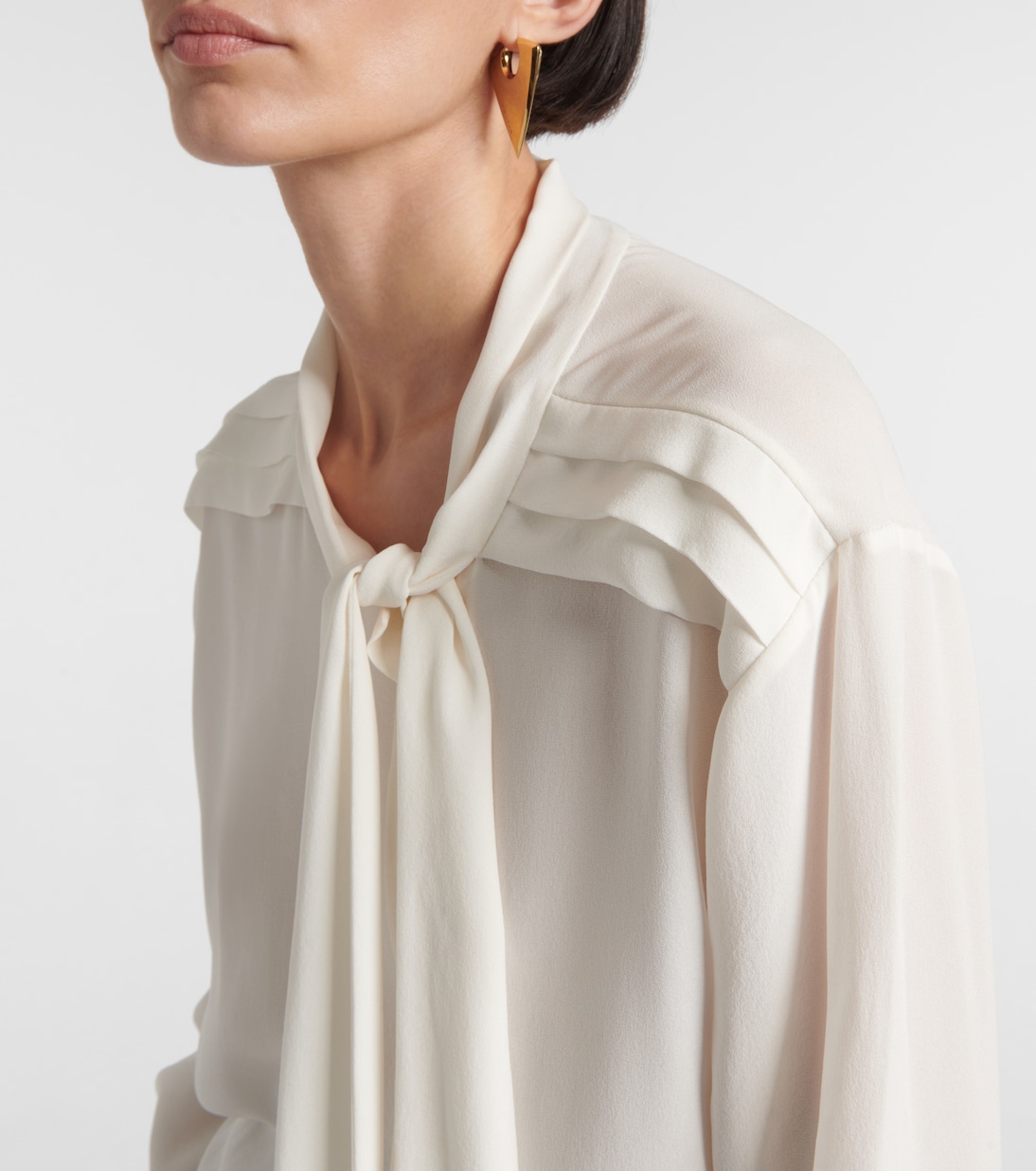Schluppenbluse aus Seide | McQueen