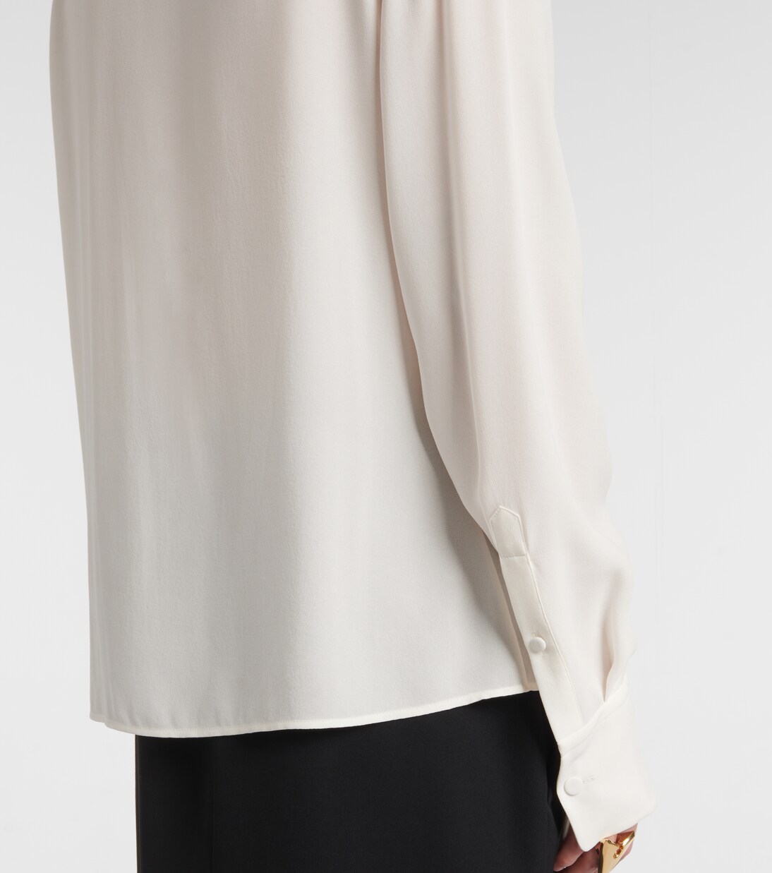 Schluppenbluse aus Seide | McQueen