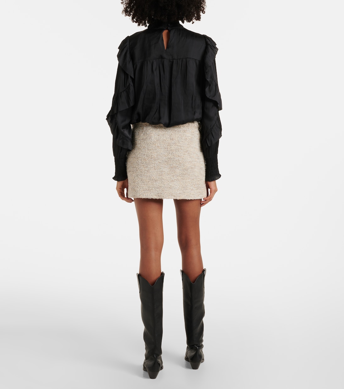 Mini-jupe Gleny en tweed | Isabel Marant