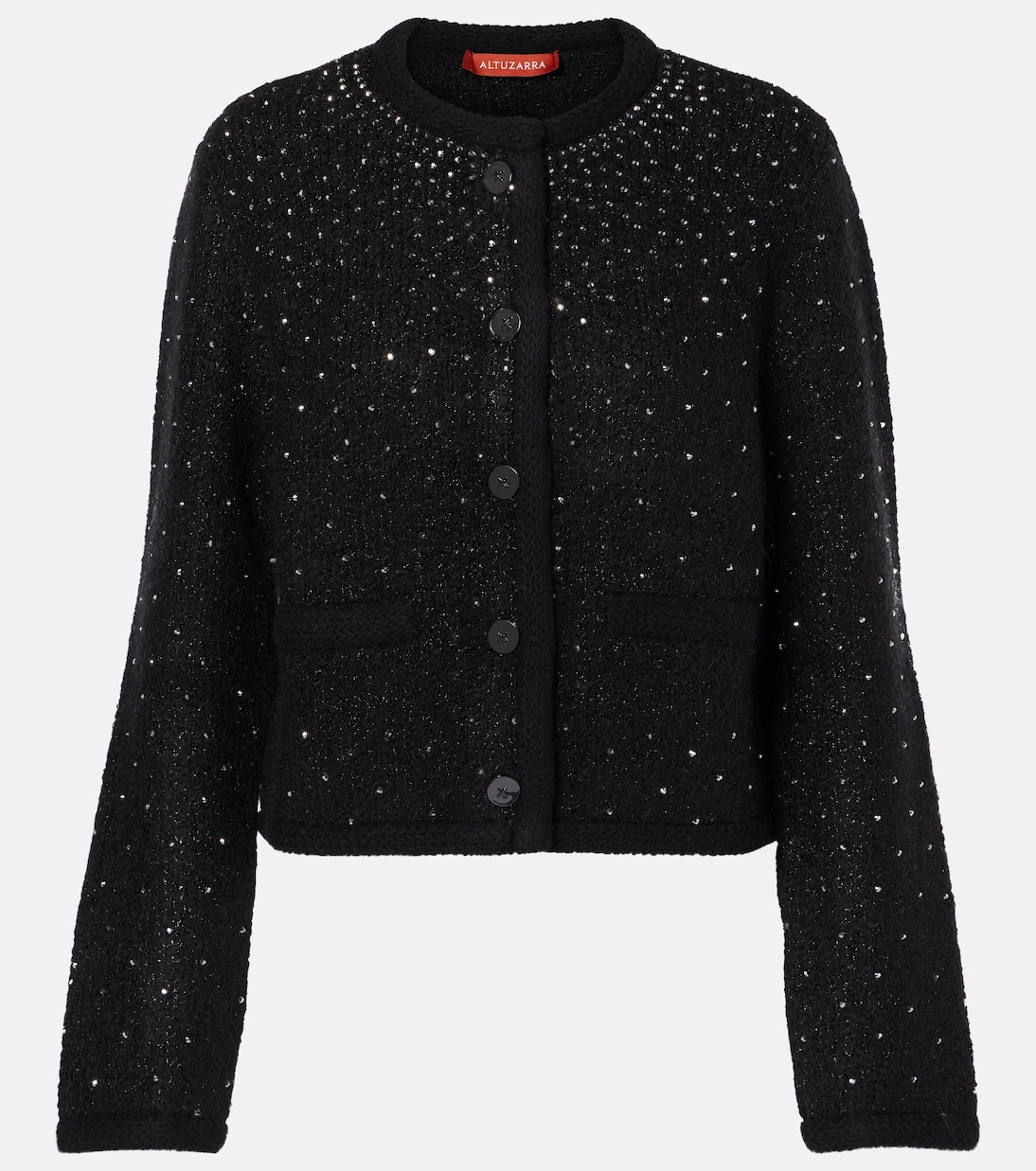 Jacke Tina aus Bouclé mit Kristallen | Altuzarra