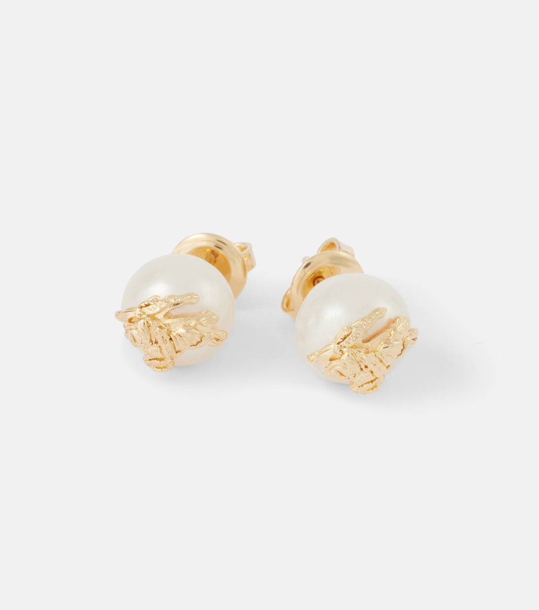 Boucles d’oreilles EKD en plaqué or et perles d'eau douce | Burberry