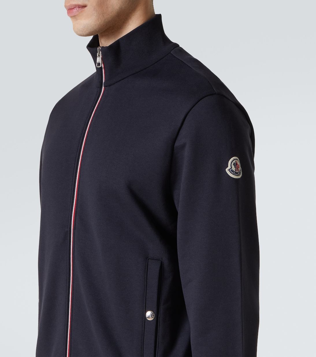 Jersey de algodón con cremallera | Moncler