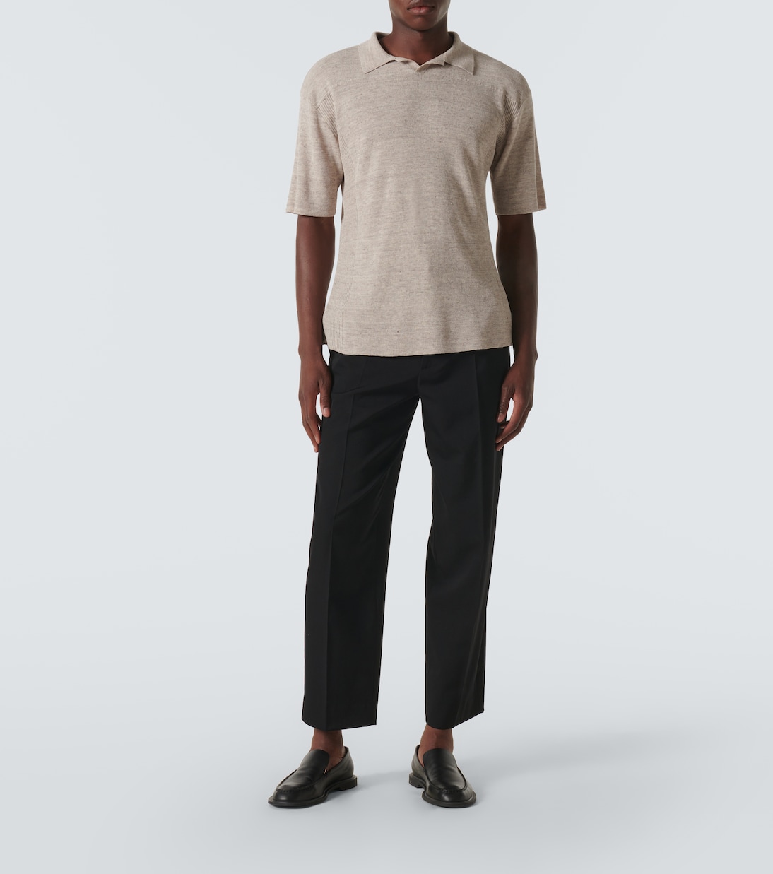 Silas wool gabardine straight pants | The Row