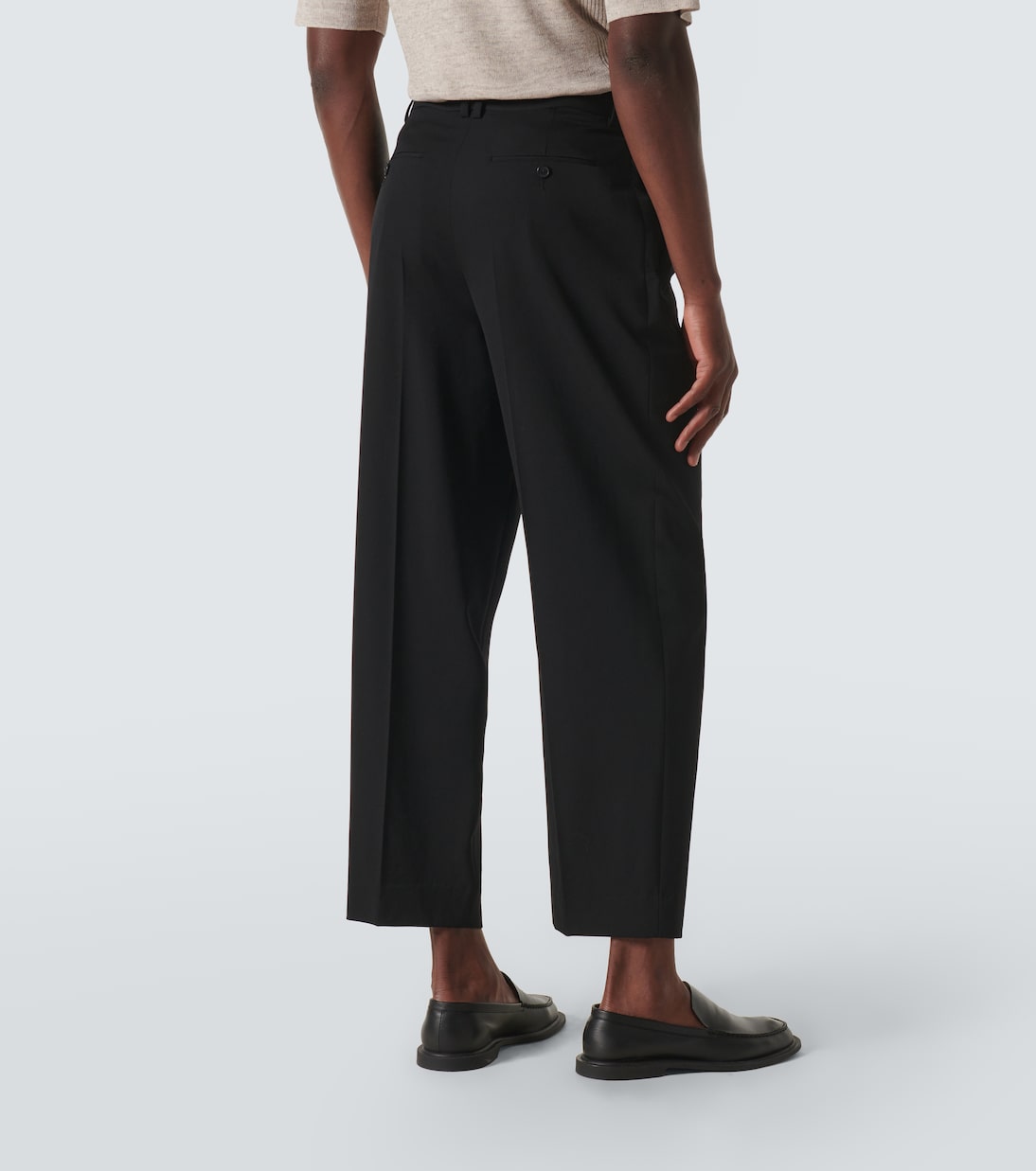 Silas wool gabardine straight pants | The Row