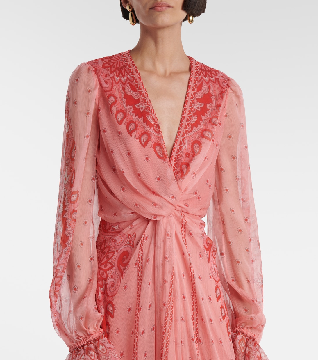 Vestido de fiesta de seda estampado | Etro