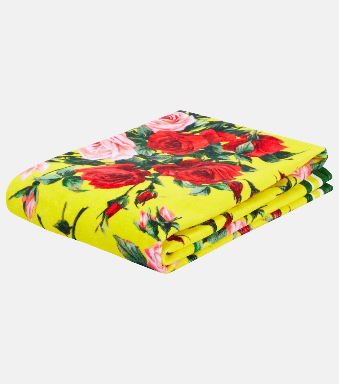 Telo mare in cotone con stampa | Dolce&Gabbana Casa