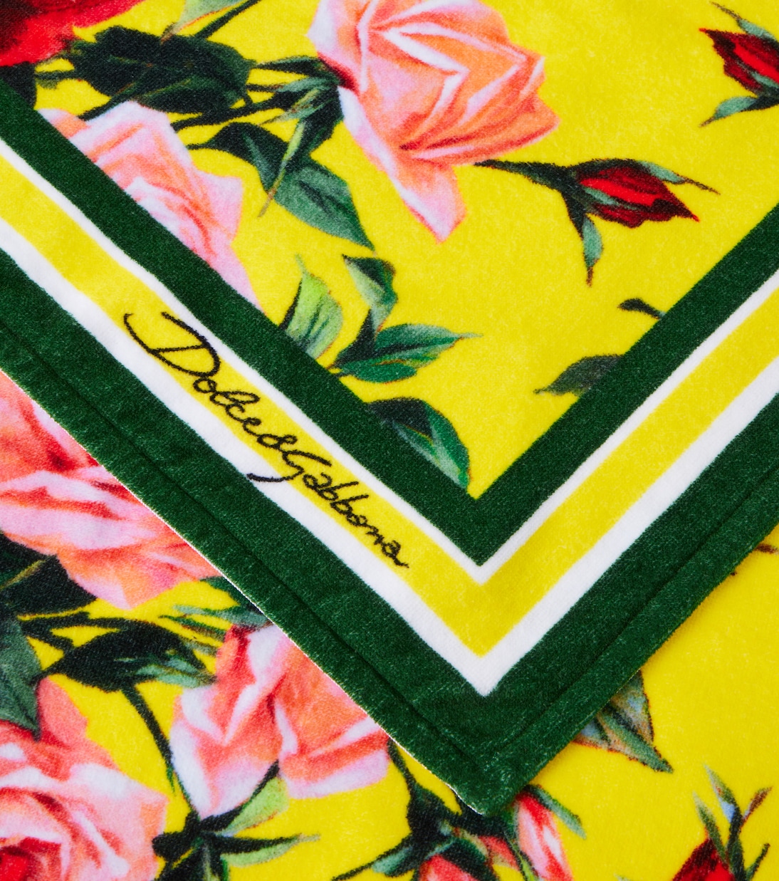 Telo mare in cotone con stampa | Dolce&Gabbana Casa