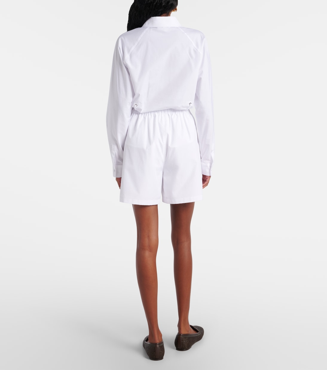 Shorts Antiope in cotone a vita alta | Max Mara