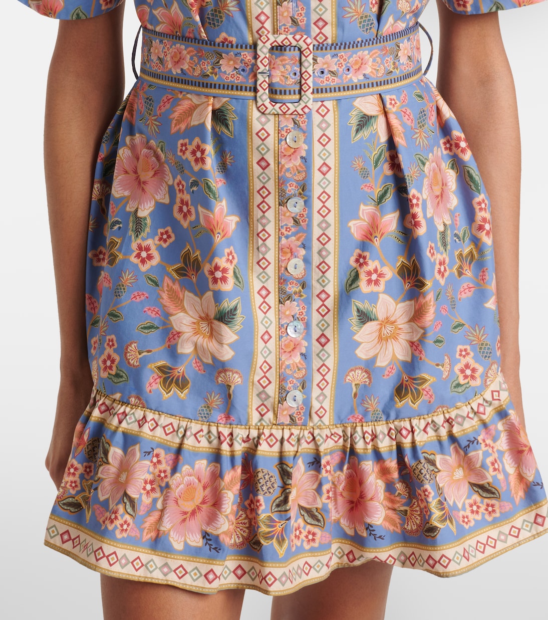 Hemdblusenkleid Superbloom Tapestry aus Baumwolle | Farm Rio