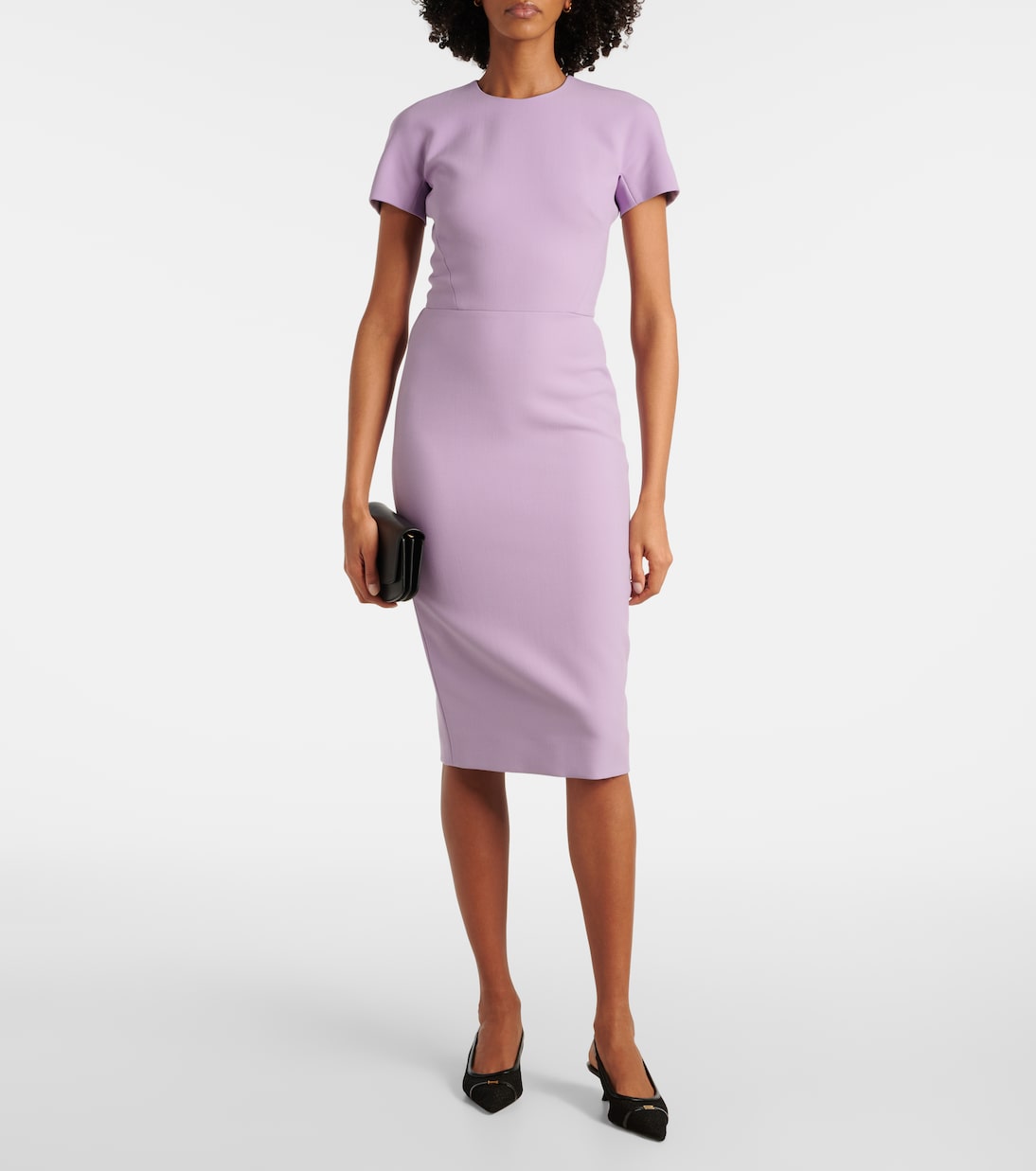 Abito midi in jersey | Victoria Beckham