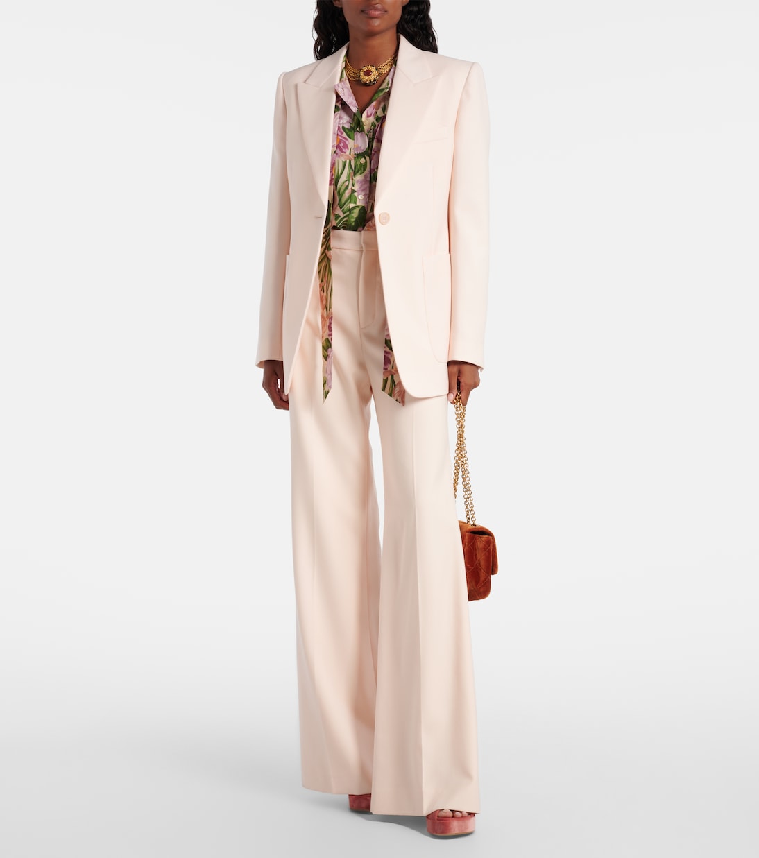 Sandali Aria 95 in velluto con plateau | Chloé