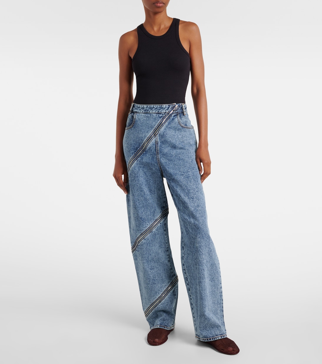 Classique fishnet mules | Alaïa