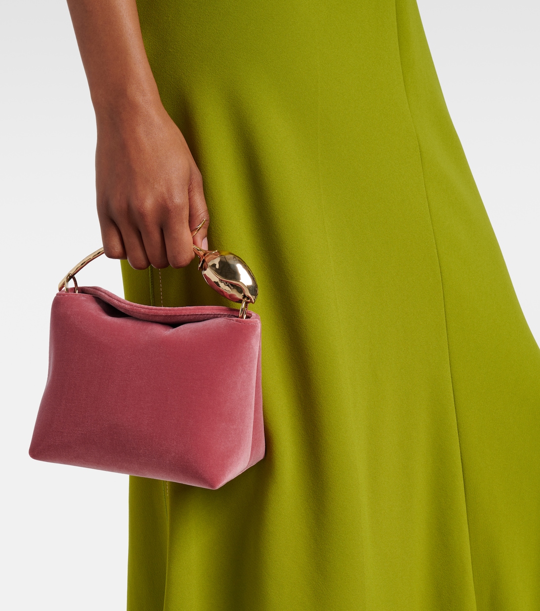 Borsa Bloom Mini in velluto con suede | Erdem