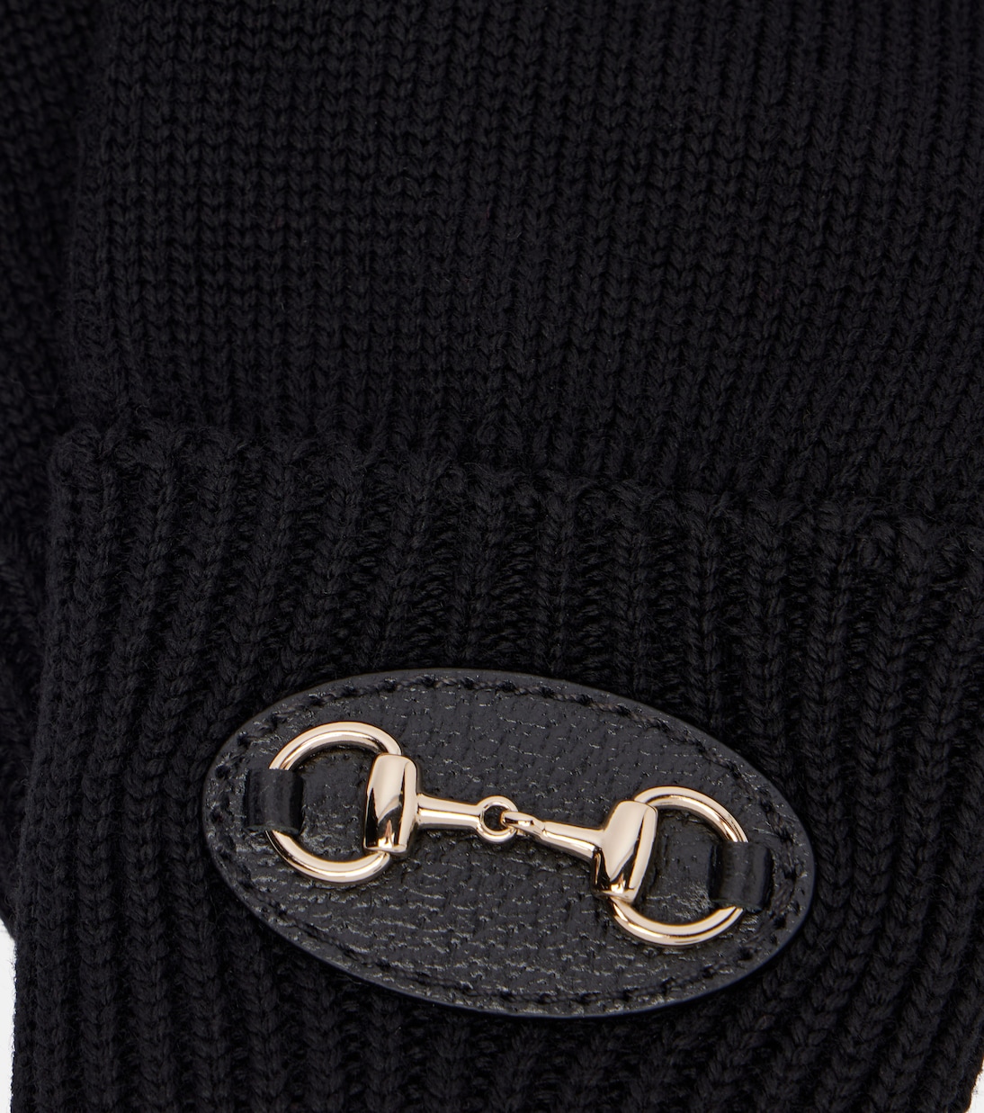 Horsebit ribbed-knit wool gloves | Gucci
