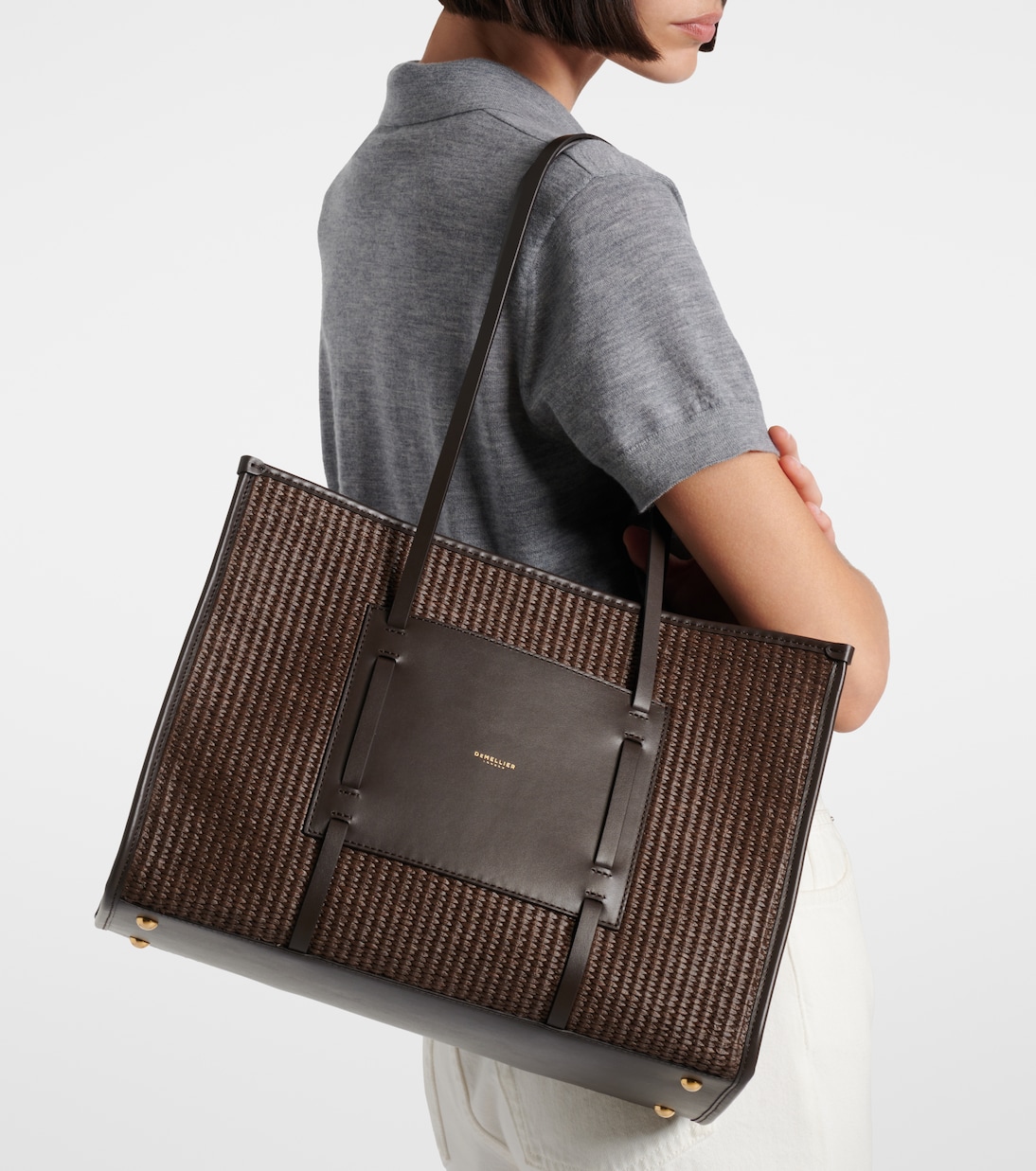 Cabas Capri en raphia et cuir | DeMellier