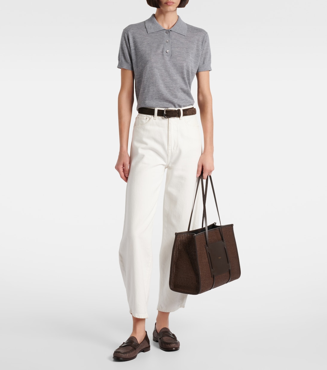 Cabas Capri en raphia et cuir | DeMellier