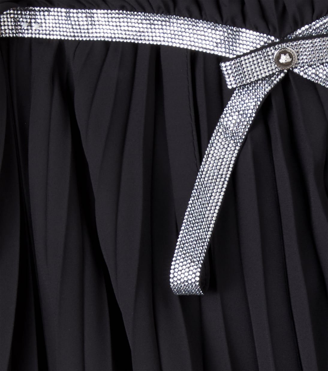 Medusa crystal embellishments georgette dress | Versace Kids