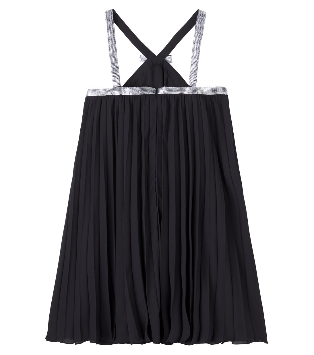 Medusa crystal embellishments georgette dress | Versace Kids