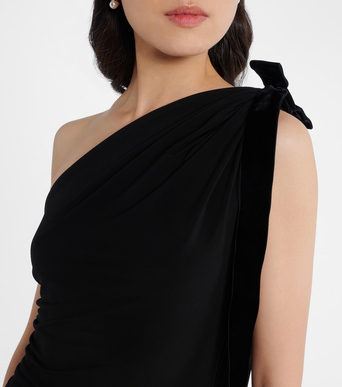 Vestido corto asimétrico drapeado | Nina Ricci