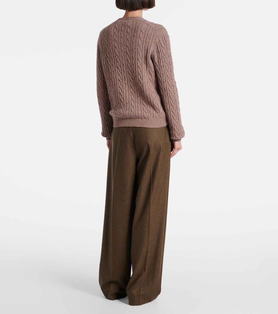 Cardigan in cashmere a trecce | Loro Piana