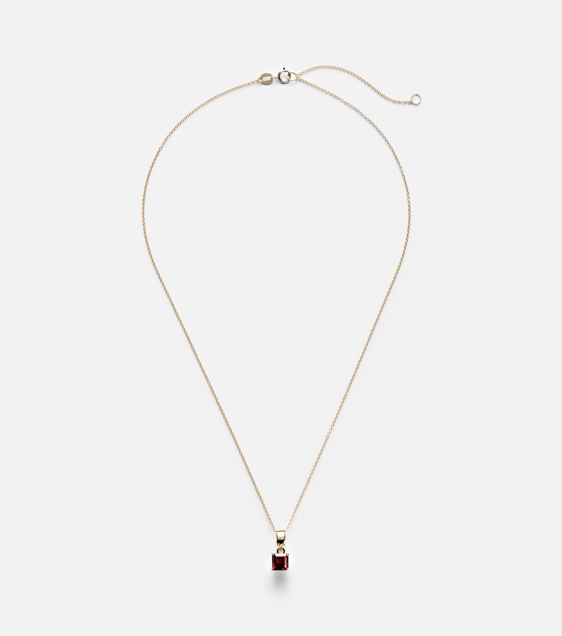 Halskette aus 10kt Gelbgold mit Granat | Stone and Strand