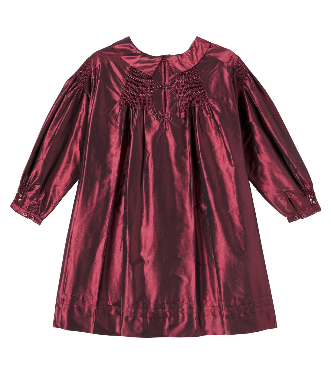 Robe Jeanne en soie à ornements | Bonpoint