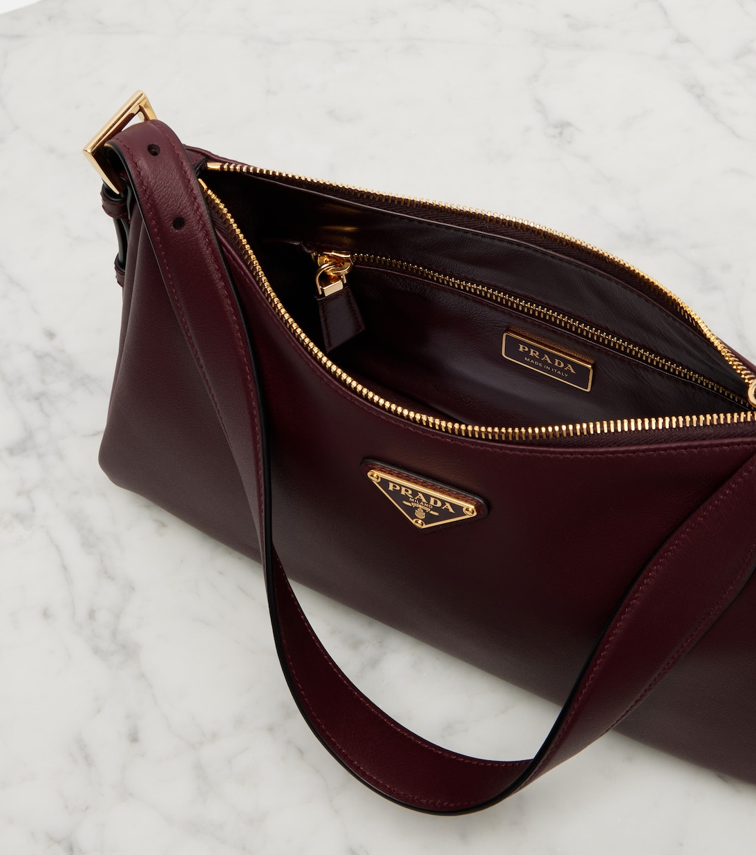 Bolso al hombro Prada Aimée Medium de piel | Prada