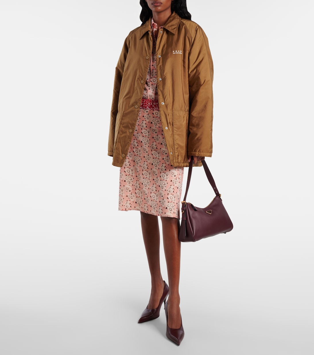 Bolso al hombro Prada Aimée Medium de piel | Prada
