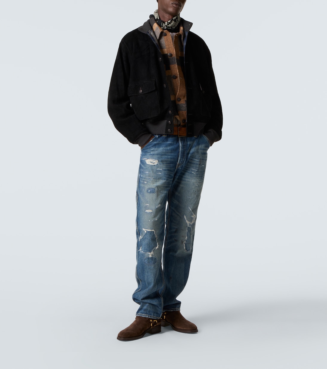 Chaqueta bomber Mason de ante | RRL