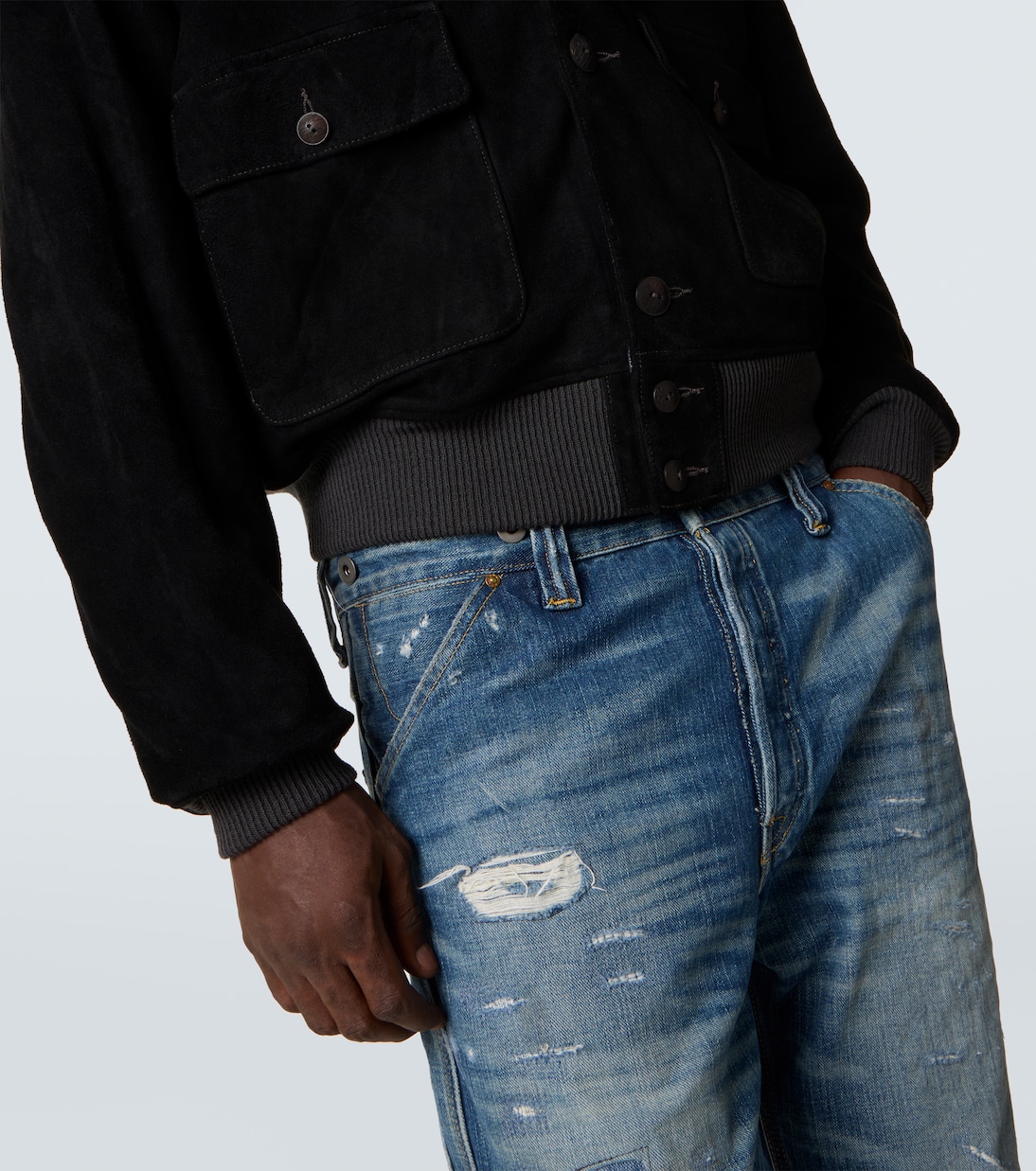Chaqueta bomber Mason de ante | RRL