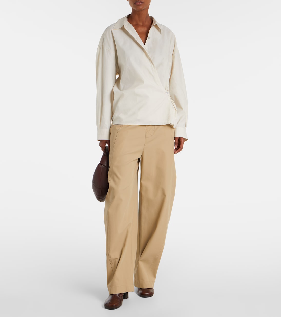 Twisted cotton and silk shirt | Lemaire