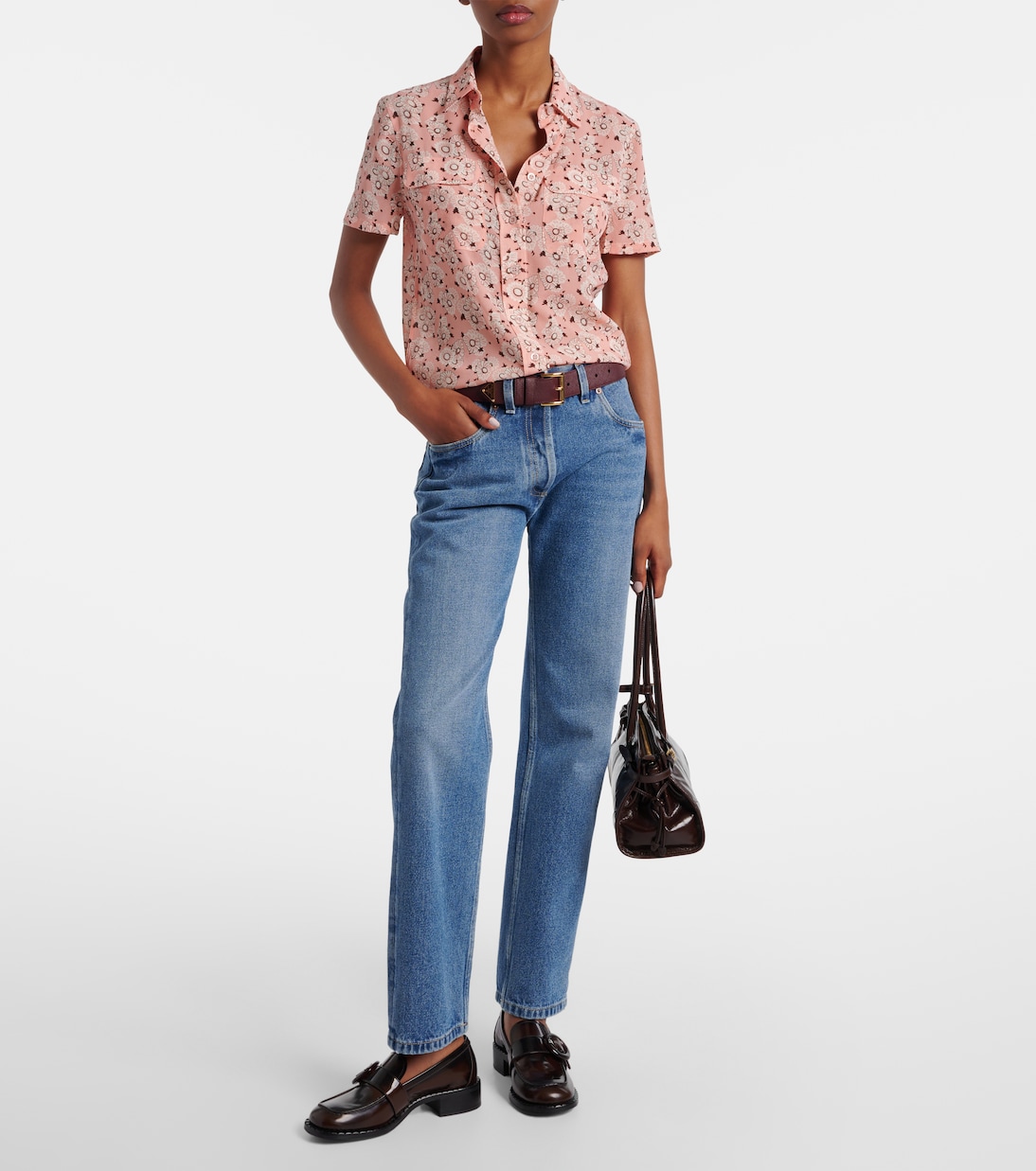 Low-rise straight jeans | Prada