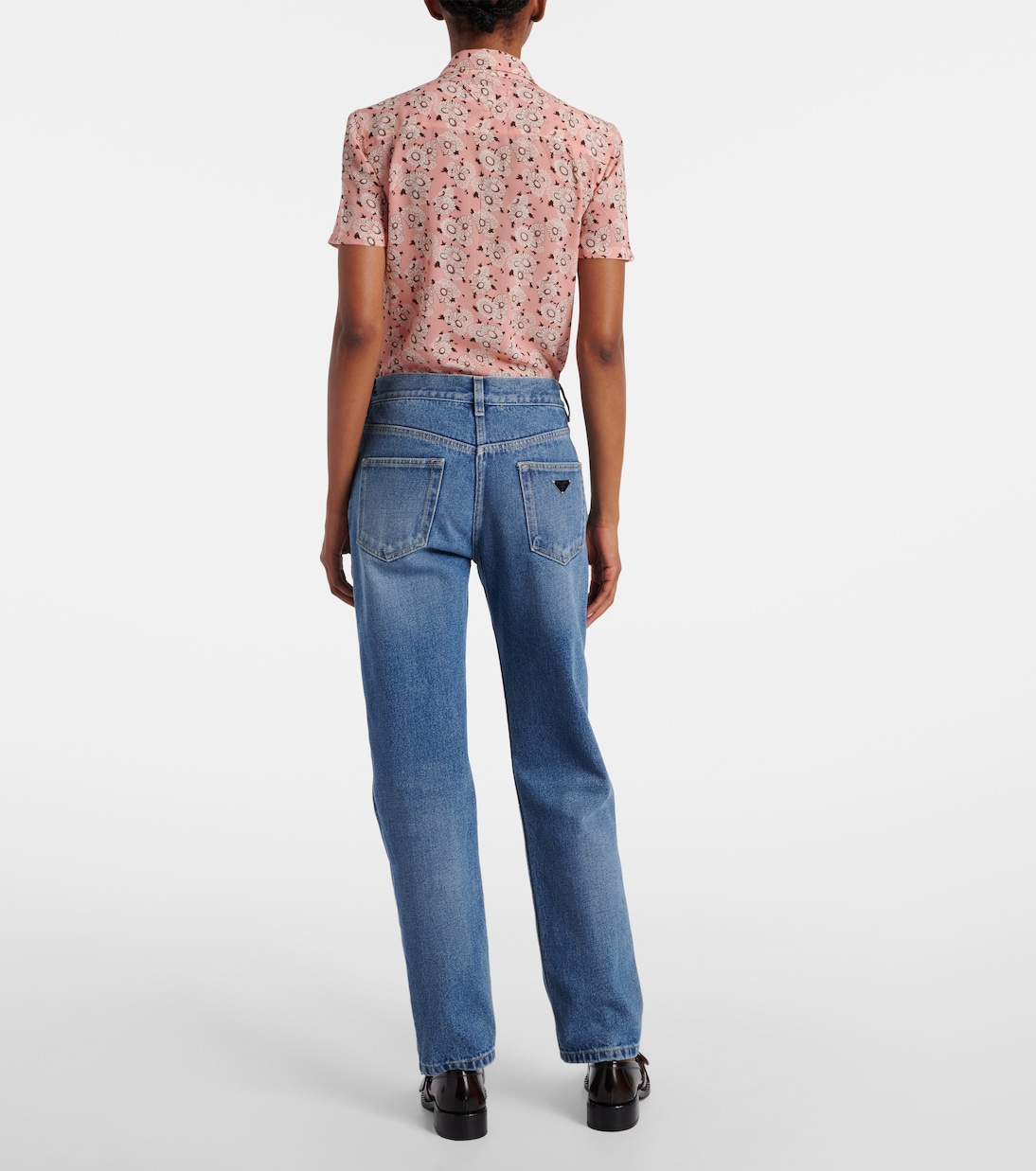 Low-rise straight jeans | Prada