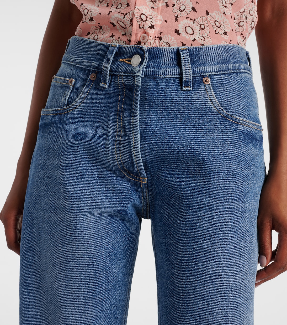 Low-rise straight jeans | Prada