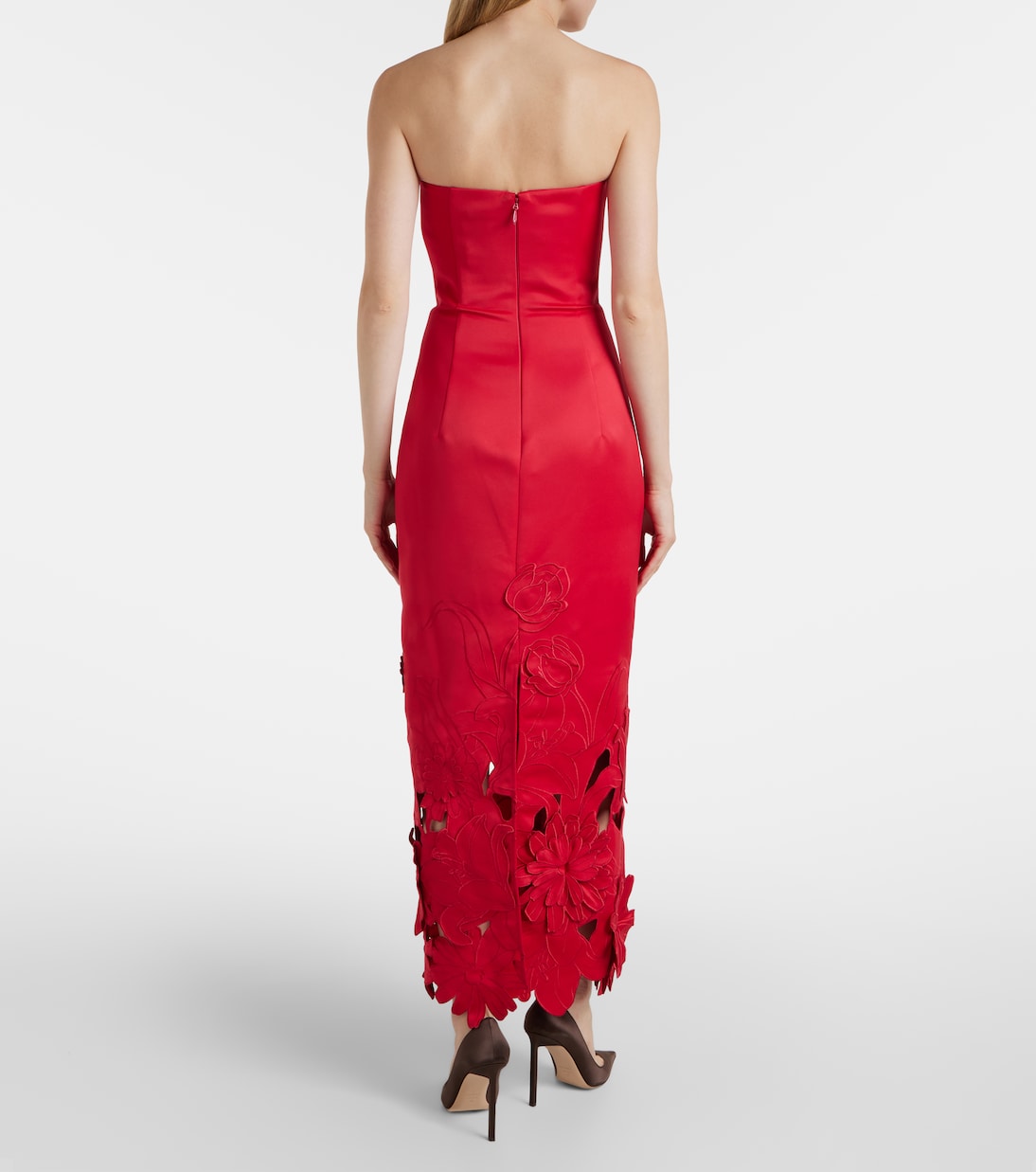 Rayna floral-appliqué maxi dress | Leo Lin