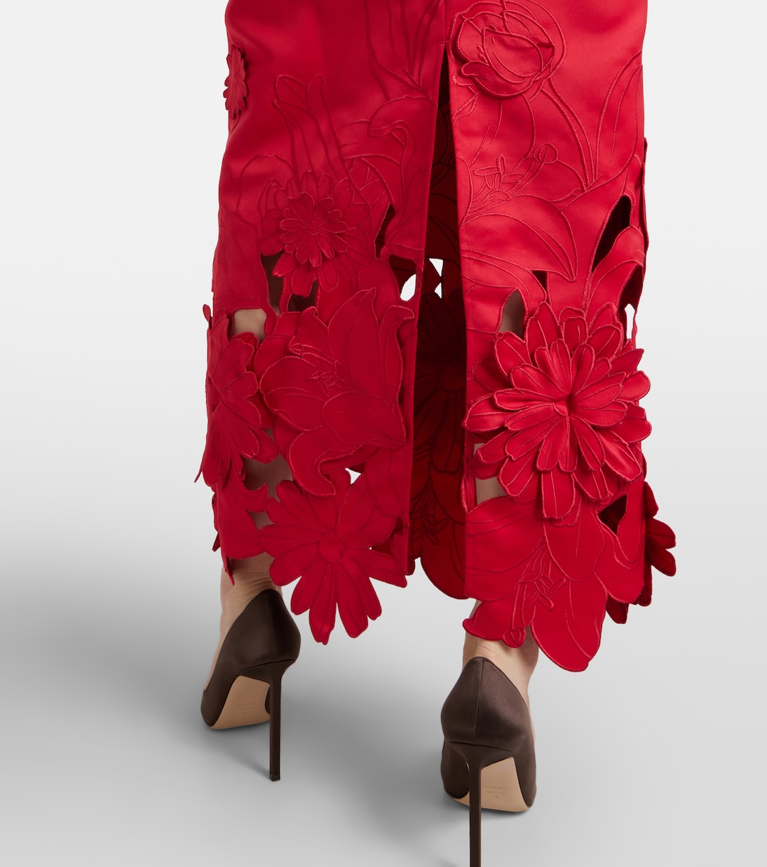 Rayna floral-appliqué maxi dress | Leo Lin